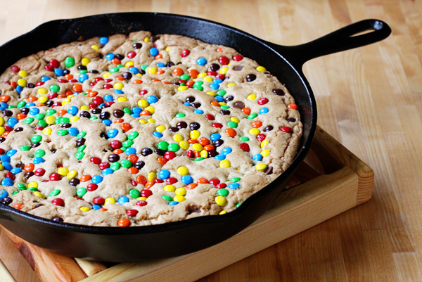browned butter mm skillet cookie 2