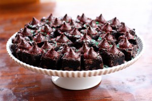 mint truffle brownie bites 1