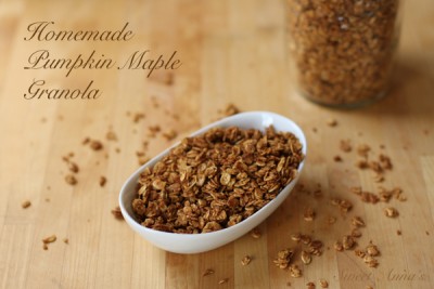 Homemade Pumpkin Maple Granola | Sweet Anna's