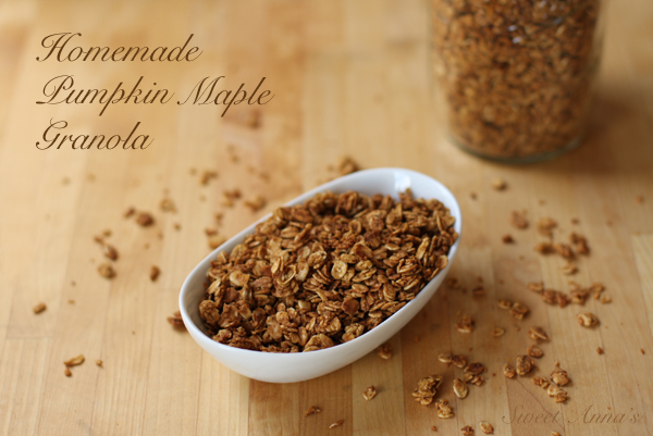 Homemade Pumpkin Maple Granola | Sweet Anna's