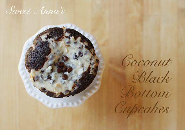 Coconut Black Bottom Cupcakes | Sweet Anna's
