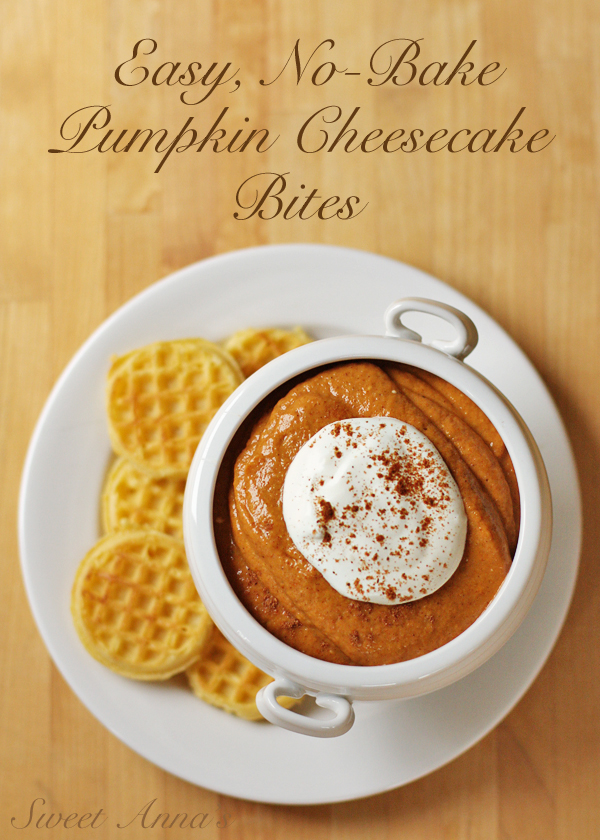 easy no-bake pumpkin cheesecake bites | Sweet Anna's