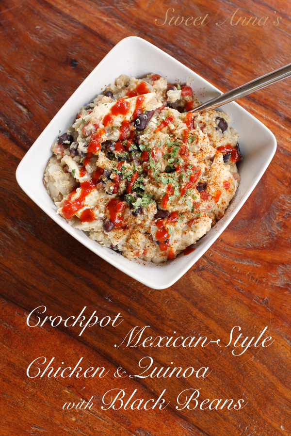 Crockpot Mexican-Style Chicken & Quinoa with Black Beans | Sweet Anna's