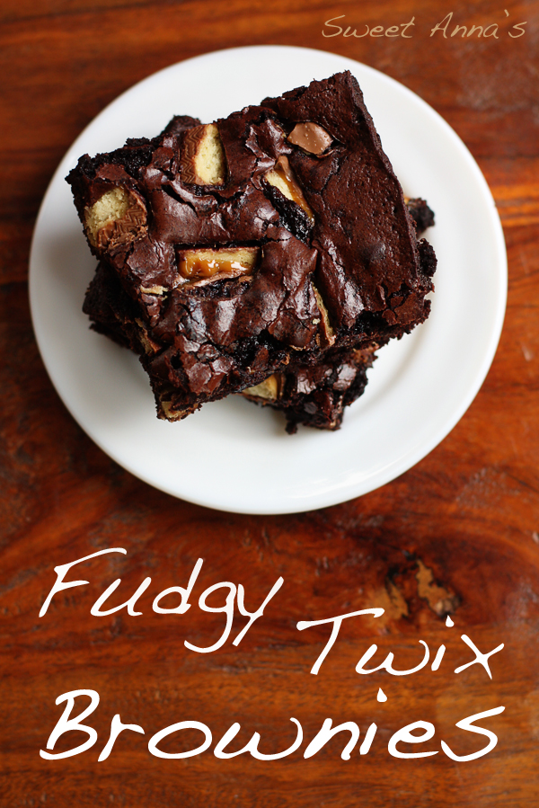 Fudgy Twix Brownies | Sweet Anna's