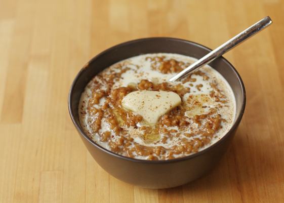 Pumpkin Pie Slow Cooker Overnight Oatmeal